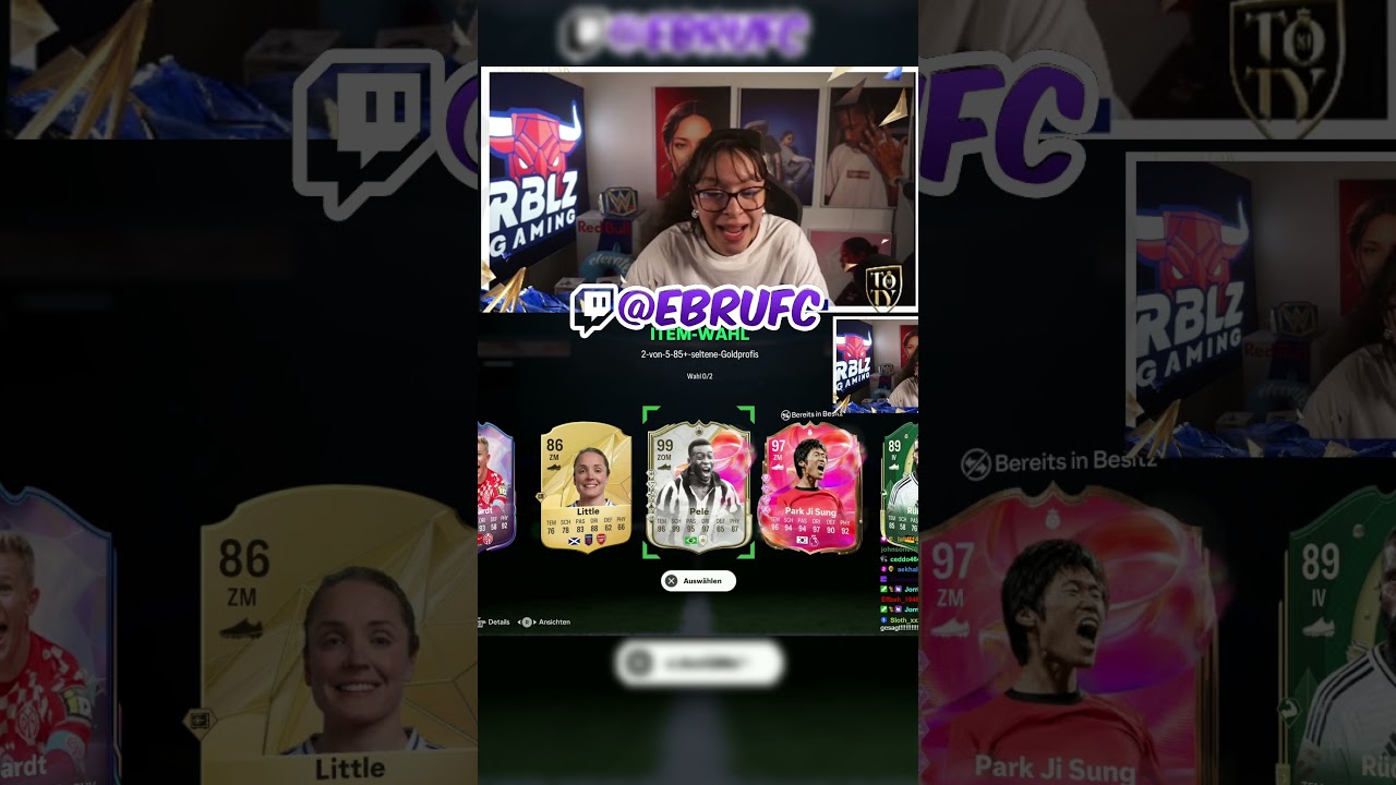 Pele 99er Futties gezogen in eafc #eafc #pele #packopening #packluck #ebru #ebrufc #shorts #futties