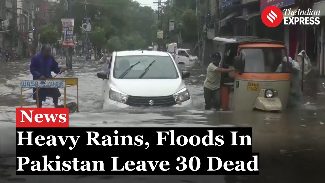 Torrential Rains Cause Devastation in Pakistan, Killing at Least 30