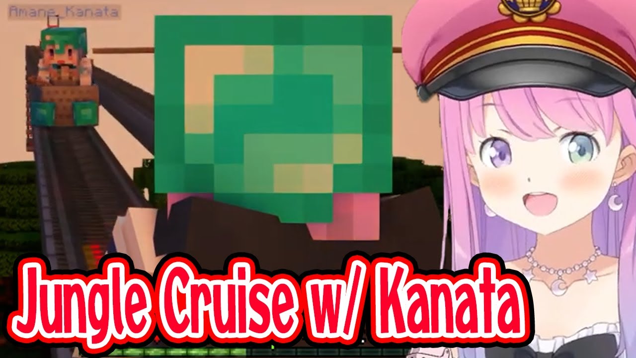 Luna & Kanata ride Jungle Cruise that Luna finally completed【Hololive/Minecraft/Jun 26, 2023/EngSub】