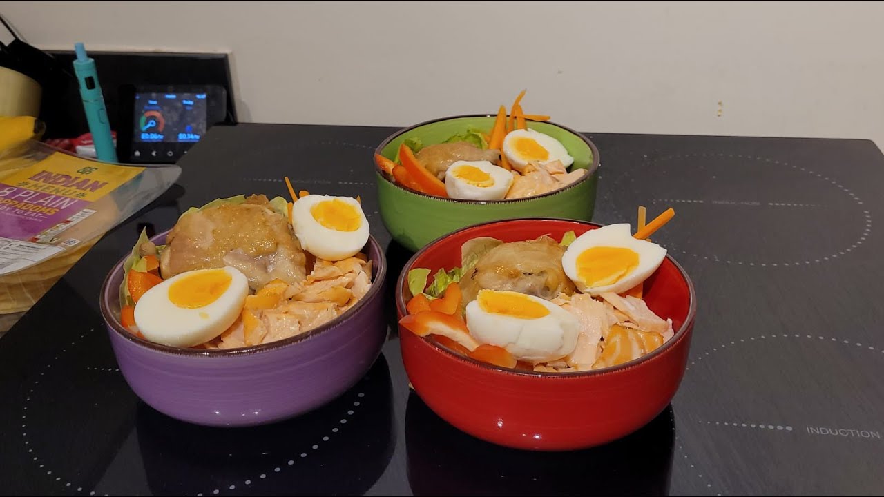 Cook With Me | Chicken & Salmon Poke Bowl