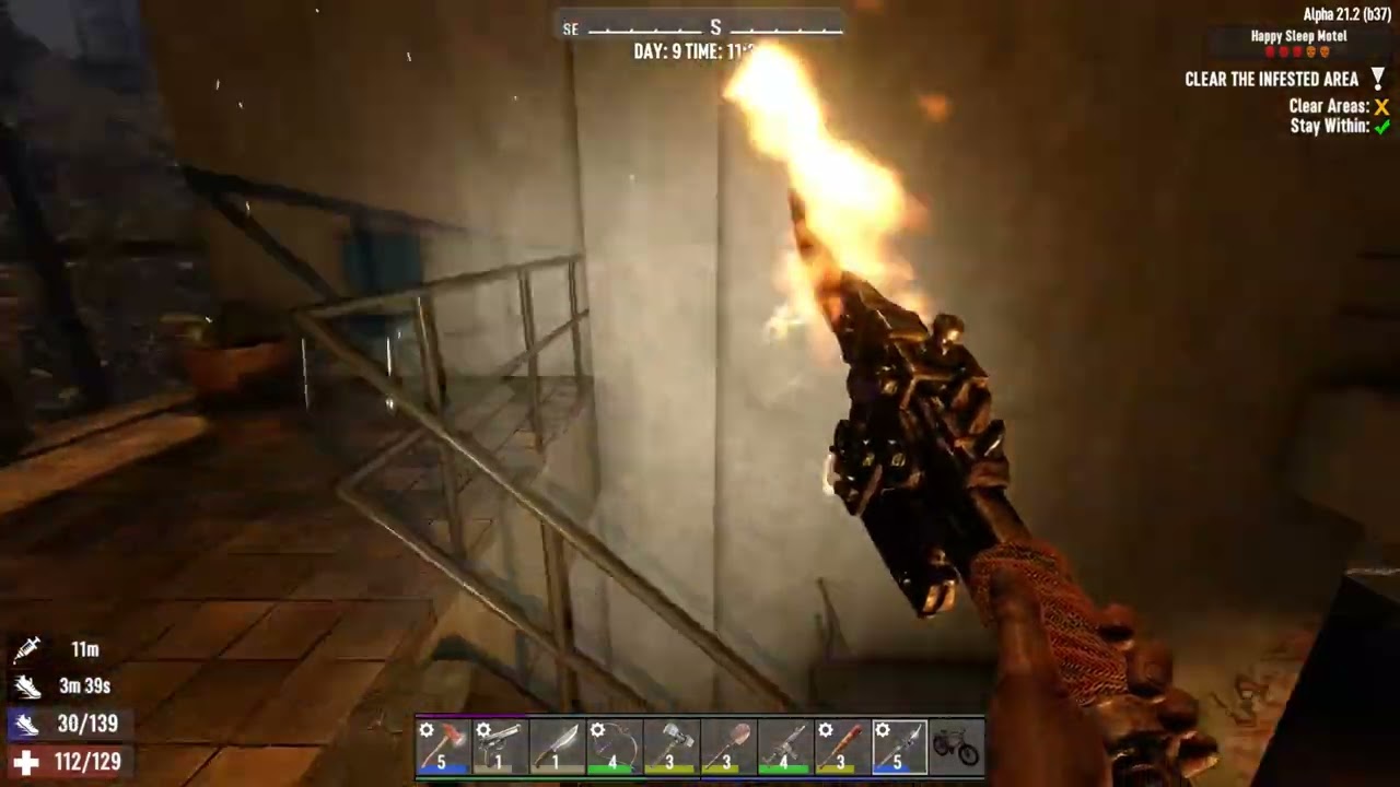 Infested Run in Gravestowne 7DTD