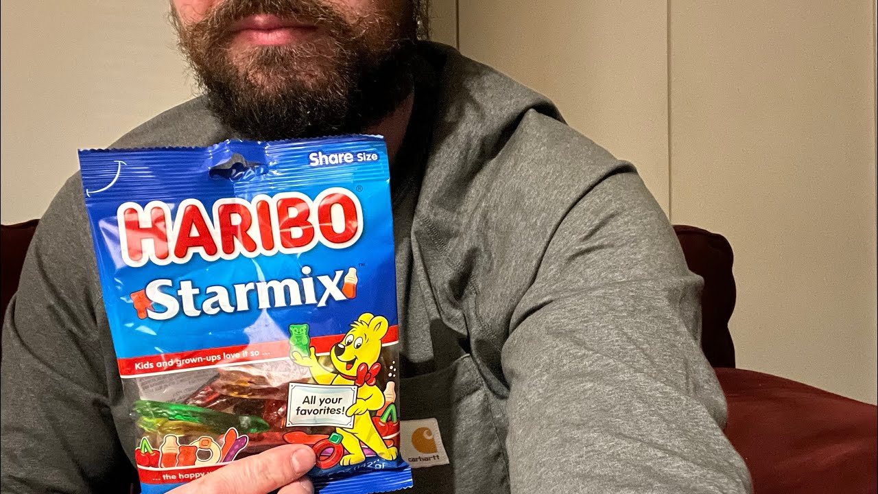 ASMR Eating Haribo Starmix Gummy Candy