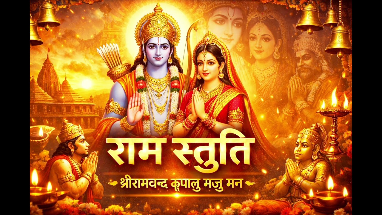 राम स्तुति पाठ | श्रीरामचन्द्र कृपालु भजु मन | Powerful Ram Bhajan 2026 #shorts #song #ram #bhajan 