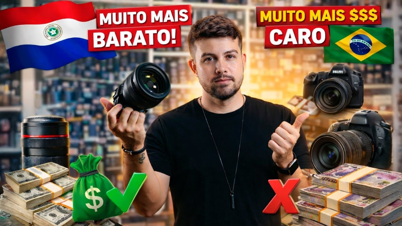 ABSURDO de BARATO as Câmeras no Paraguai em 2026 😱