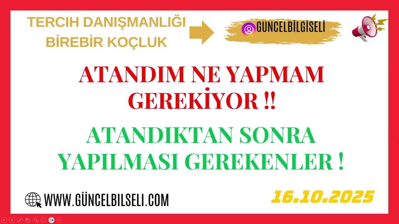 SAĞLIK BAKANLIĞI ATANDIM NE YAPMALIYIM ! SAĞLIK BAKANLIĞI ATANDIKTAN SONRA NE YAPILMALI !