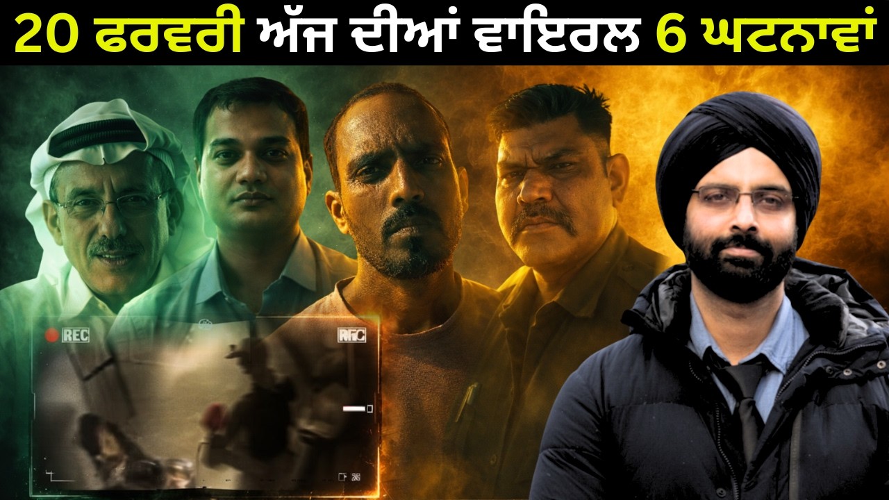 20 ਫਰਵਰੀ ਅੱਜ ਦੀਆਂ ਵਾਇਰਲ 6 ਘਟਨਾਵਾਂ#news#updates