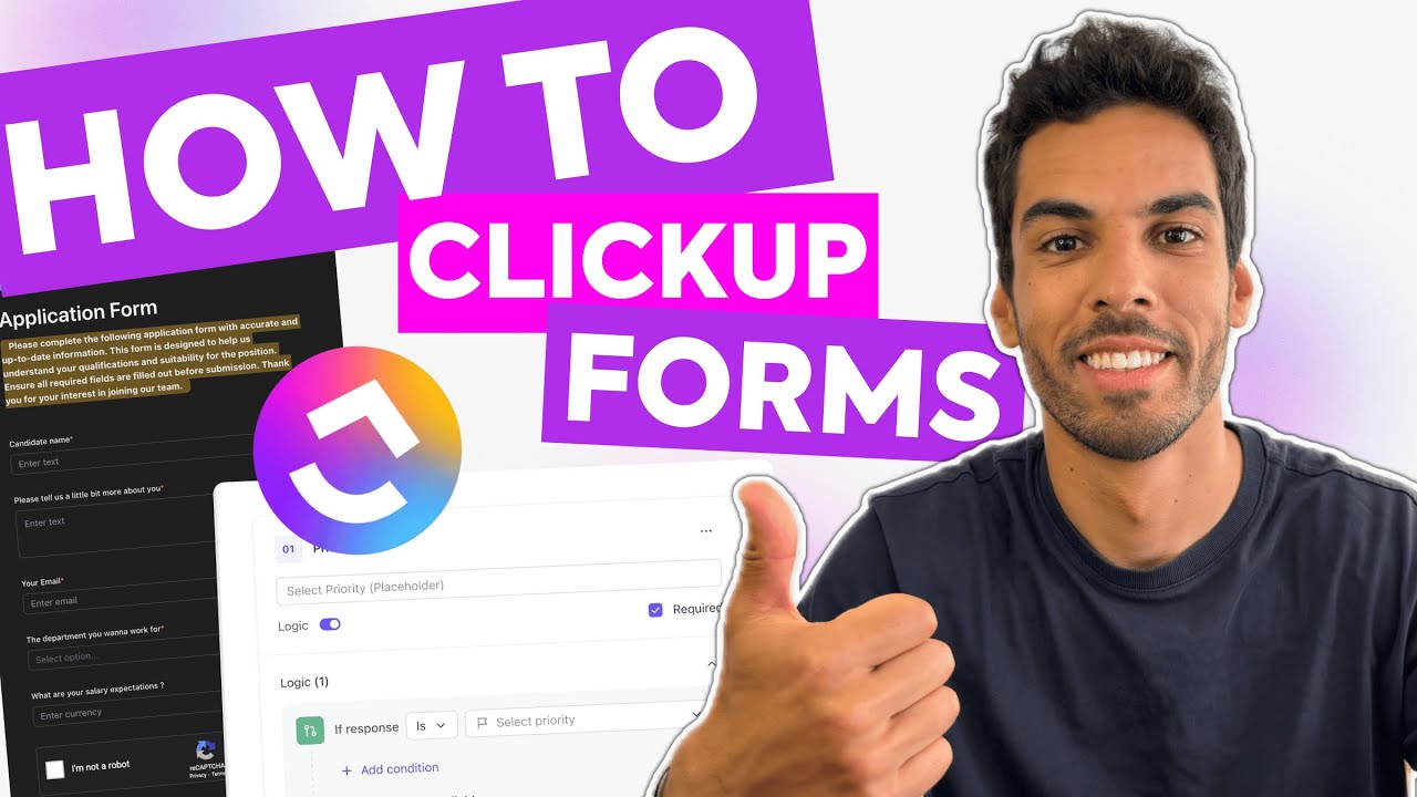 ClickUp Forms Full Guide for Beginners | Create, Manage and Share Like a PRO