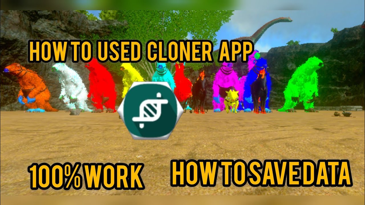 HOW TO USE APP CLONER | HOW TO INPUT SAVE DATA IN ARK MOBILE | LINK IN DISCRIPTION... |THK|.