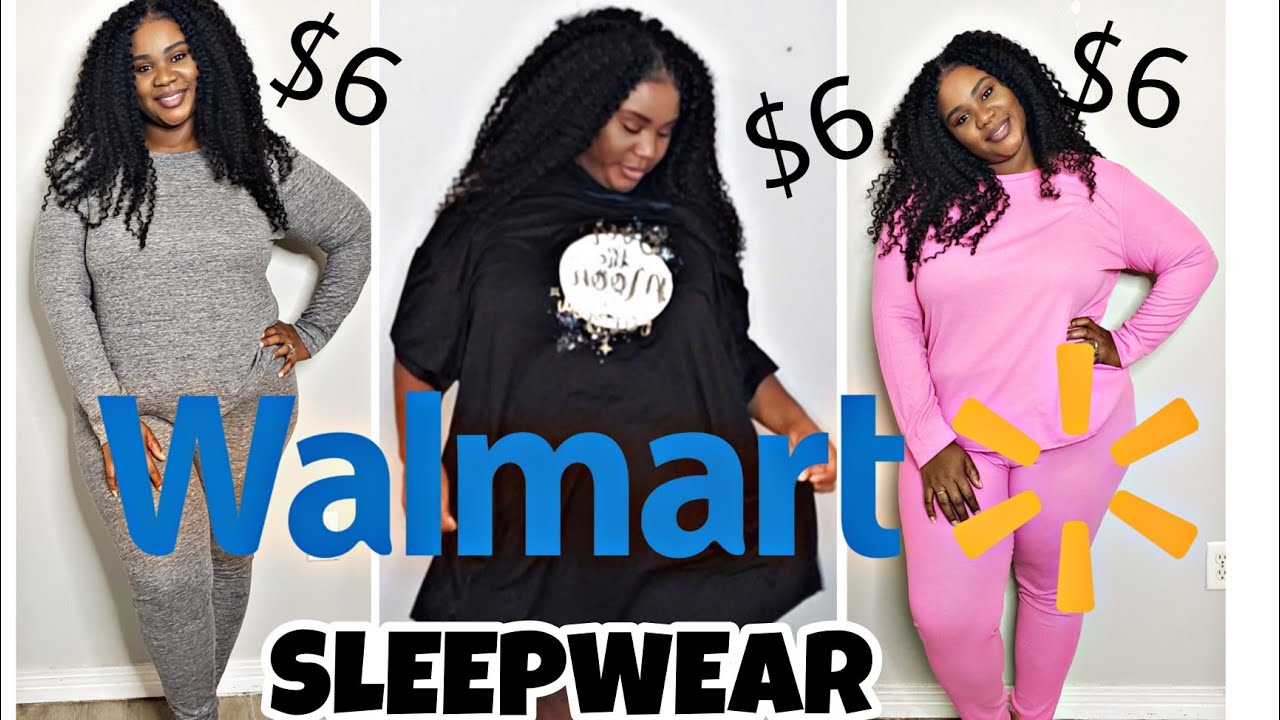 PLUS SIZE FASHION: WALMART 2 PIECE PAJAMAS SETS/ TRY ON