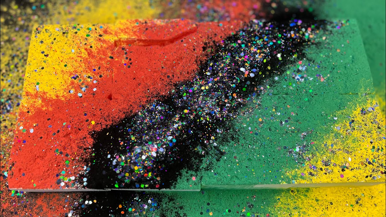 Fresh Gym Chalk w Holi Powder ASMR | Juneteenth Celeb