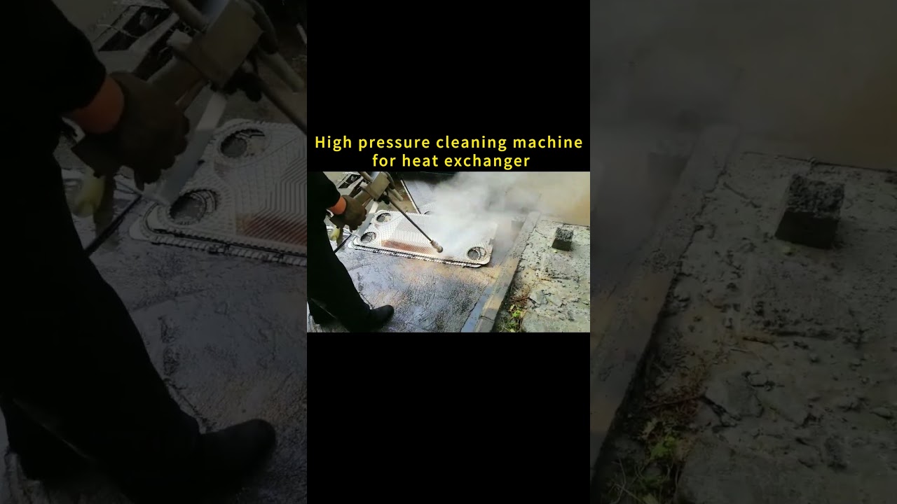 High pressure cleaning machine for heat exchanger #highpressurecleaning #heatexchanger