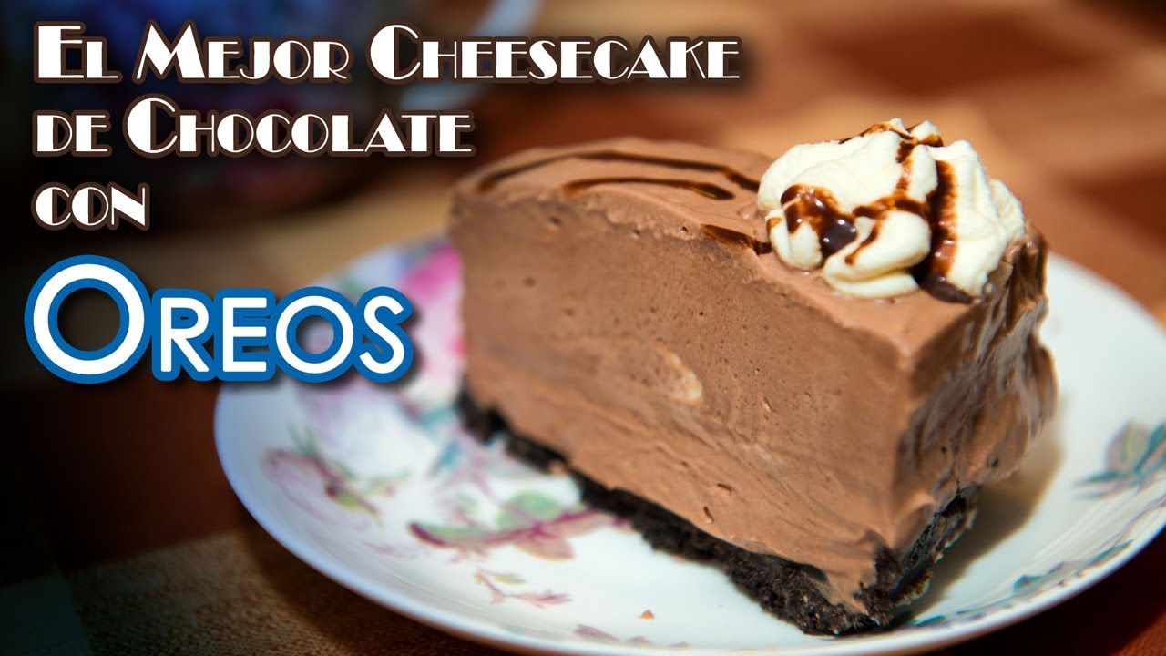 El Mejor Cheesecake de Chocolate con Oreos Sin Horno y  Sin Huevos