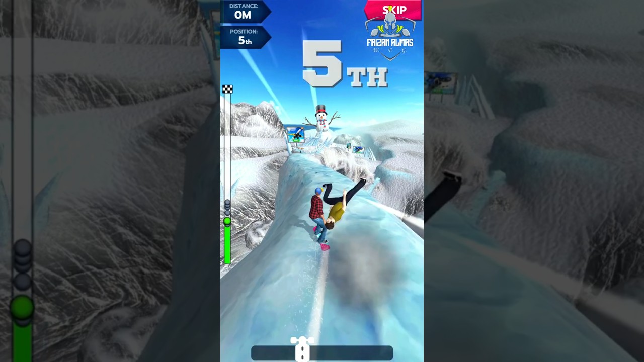 Snowy Speed Race! ❄️🚴&zwj;♂️ Downhill League Snow Valley 🏁🔥