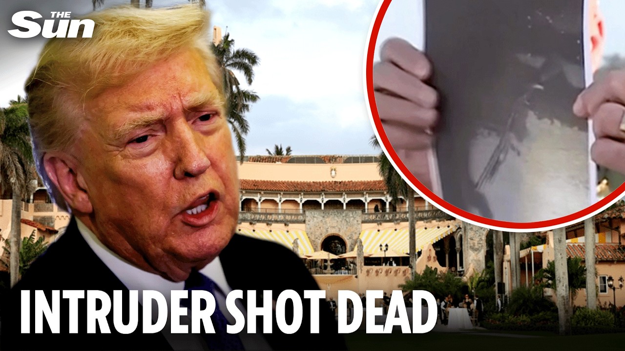 Man armed with gun and fuel can shot dead after breaking into Trump's Mar-a-Lago home