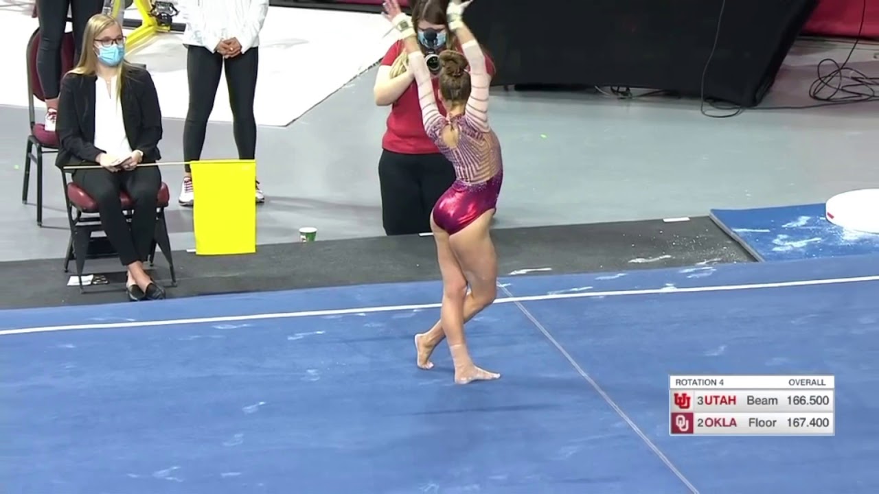 Emma LaPinta Floor Oklahoma vs Utah 2021 9.900