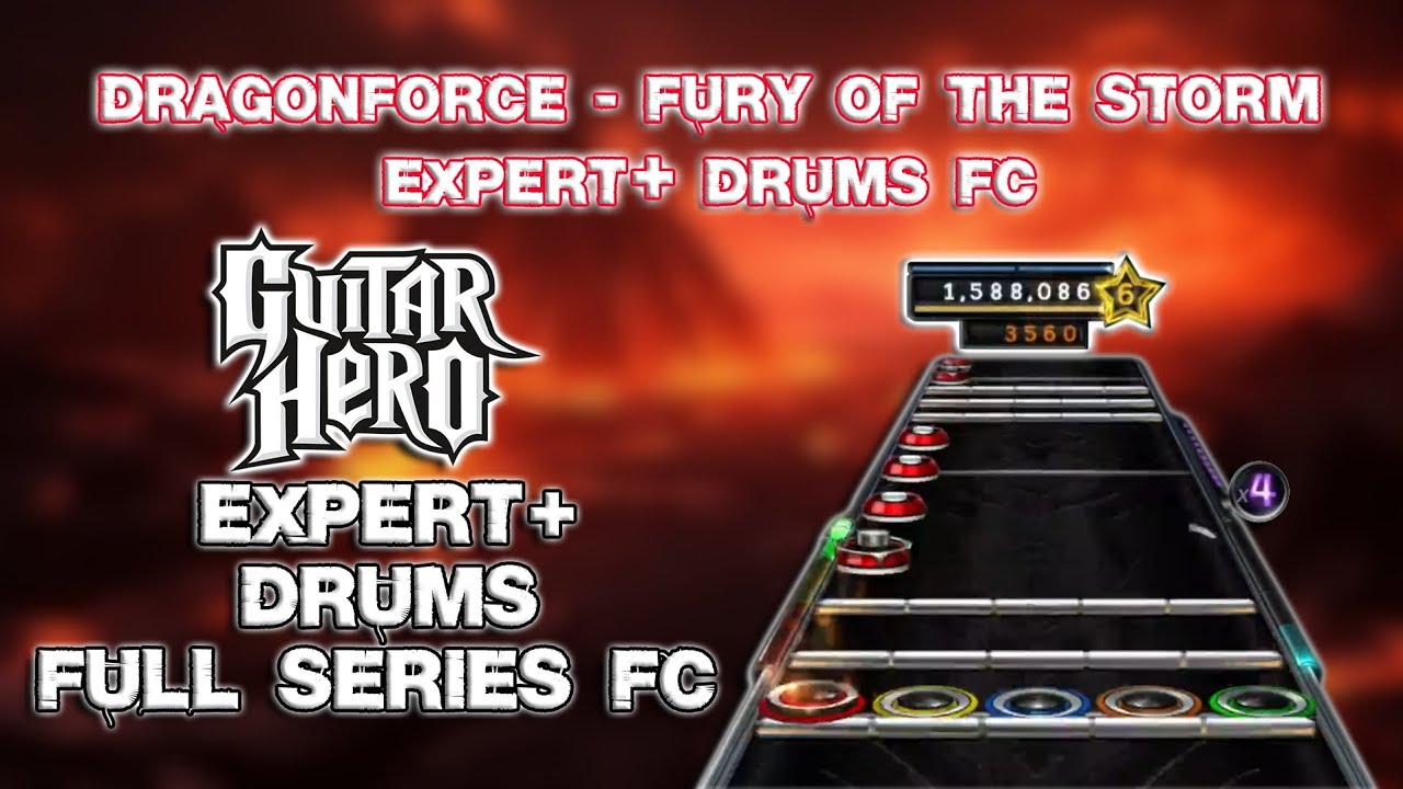 Fury of the Storm by Dragonforce 5-Lane Expert+ Drums 100% FC (Expert+ FSFC)