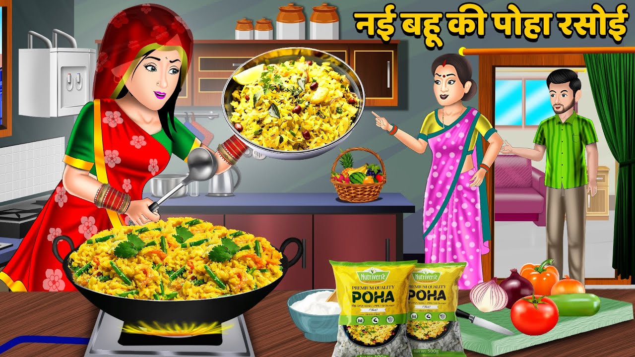 Kahani नई बहू की पोहा रसोई | Hindi Kahaniya | Moral Story | Sas Bahu Kahaniya | Bedtime Stories