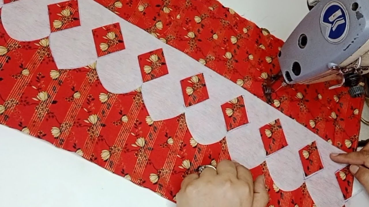 new Daman design cutting and stitching//cutwork daman design 2023(salma designing ideas)