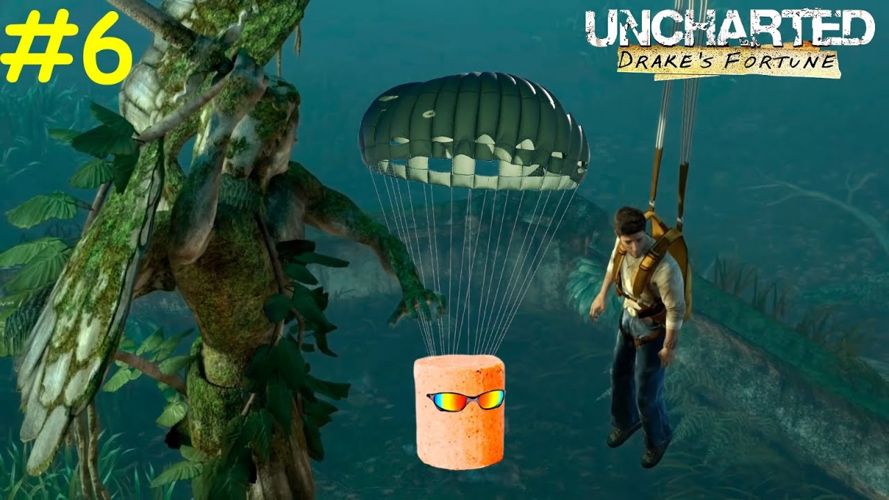 Caindo de paraquedas e trocando tiro! | Uncharted: Drake's Fortune #6