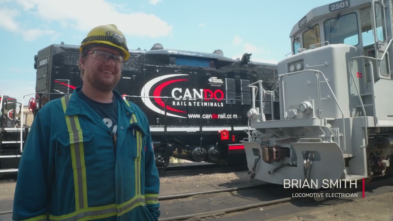 Cando Battery Locomotive - First of its Kind in Canada!