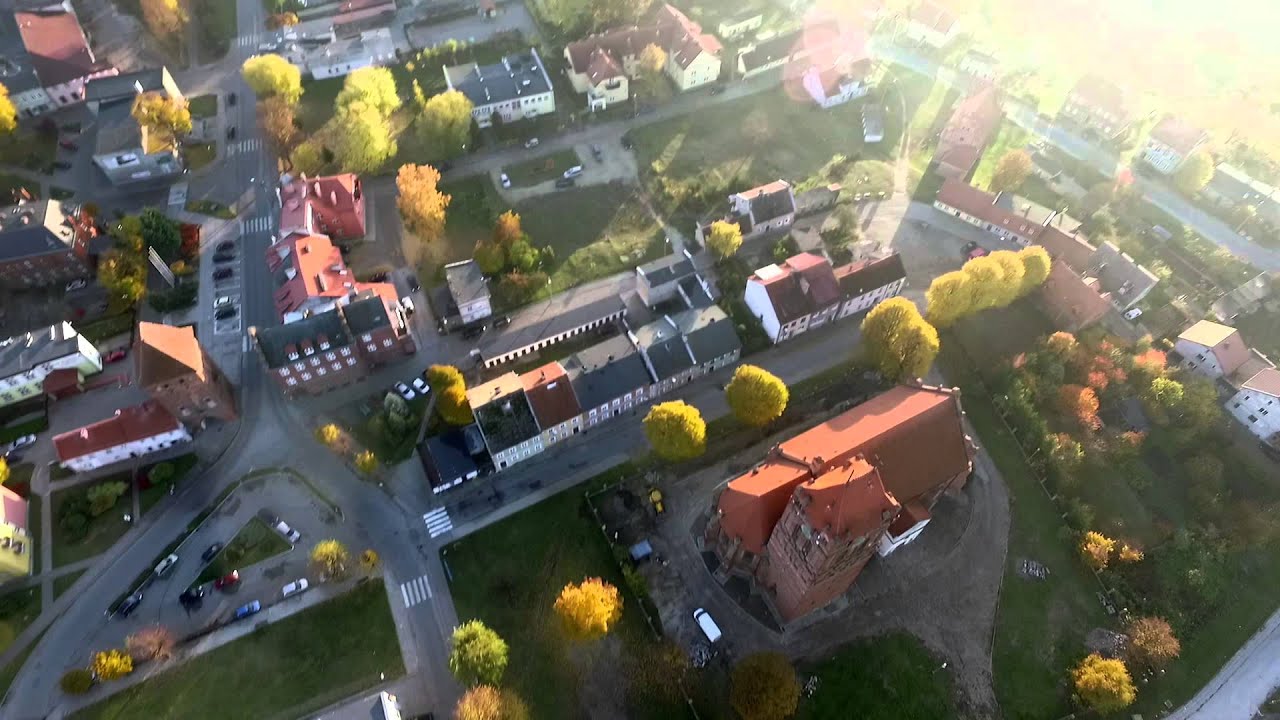 Miasto Prabuty z Drona Październik Jesień 2015