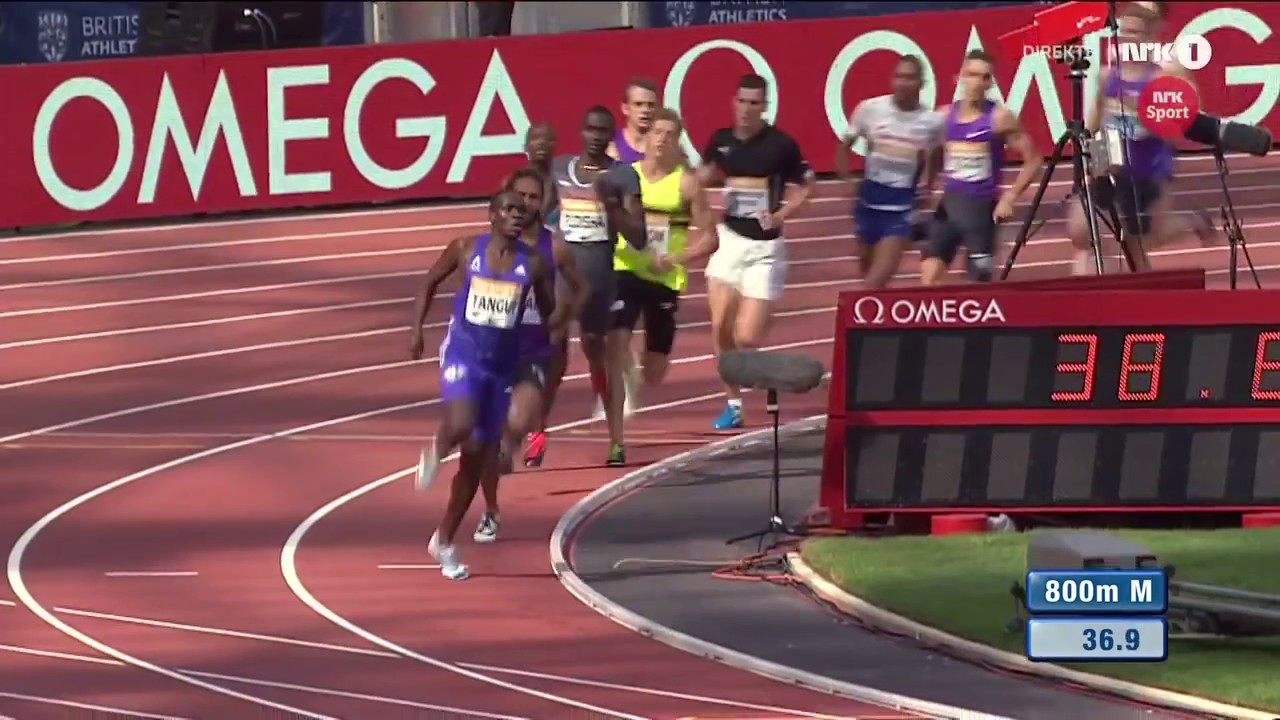 226 Men's 800m AMOS vs  RUDISHA DL London 2015