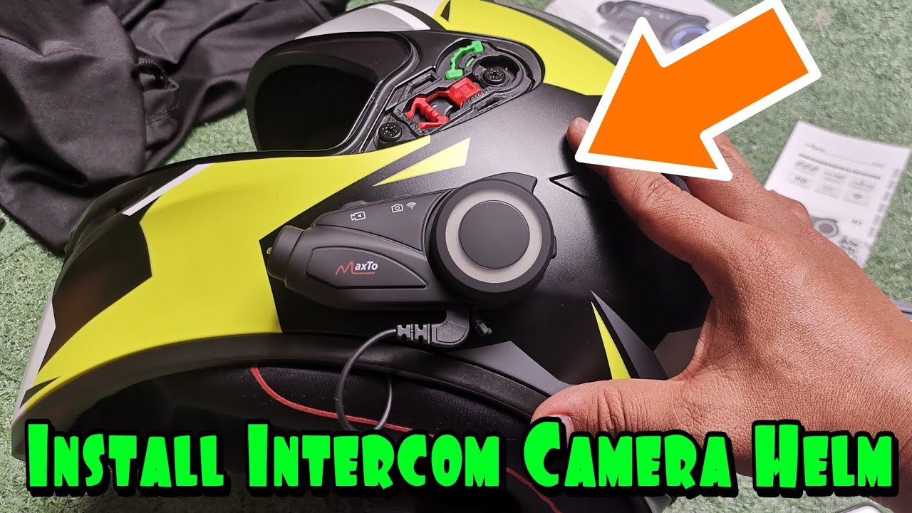 Tutorial Pasang Intercom Camera Helm | Maxto M3