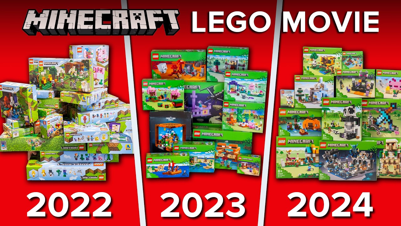 I Built 75 Minecraft LEGO Sets Compilation