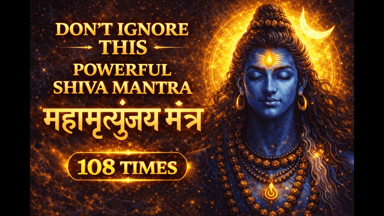 Chant This Powerful Shiva Mantra Before Sleep | Maha Mrityunjaya Mantra 108 Times