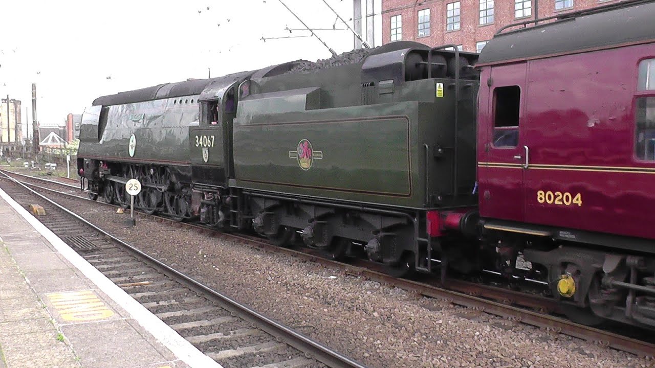 34067 Tangmere with The Great Britain XV11- Day 4 at Carlisle & Newcastle on 29th April 2025