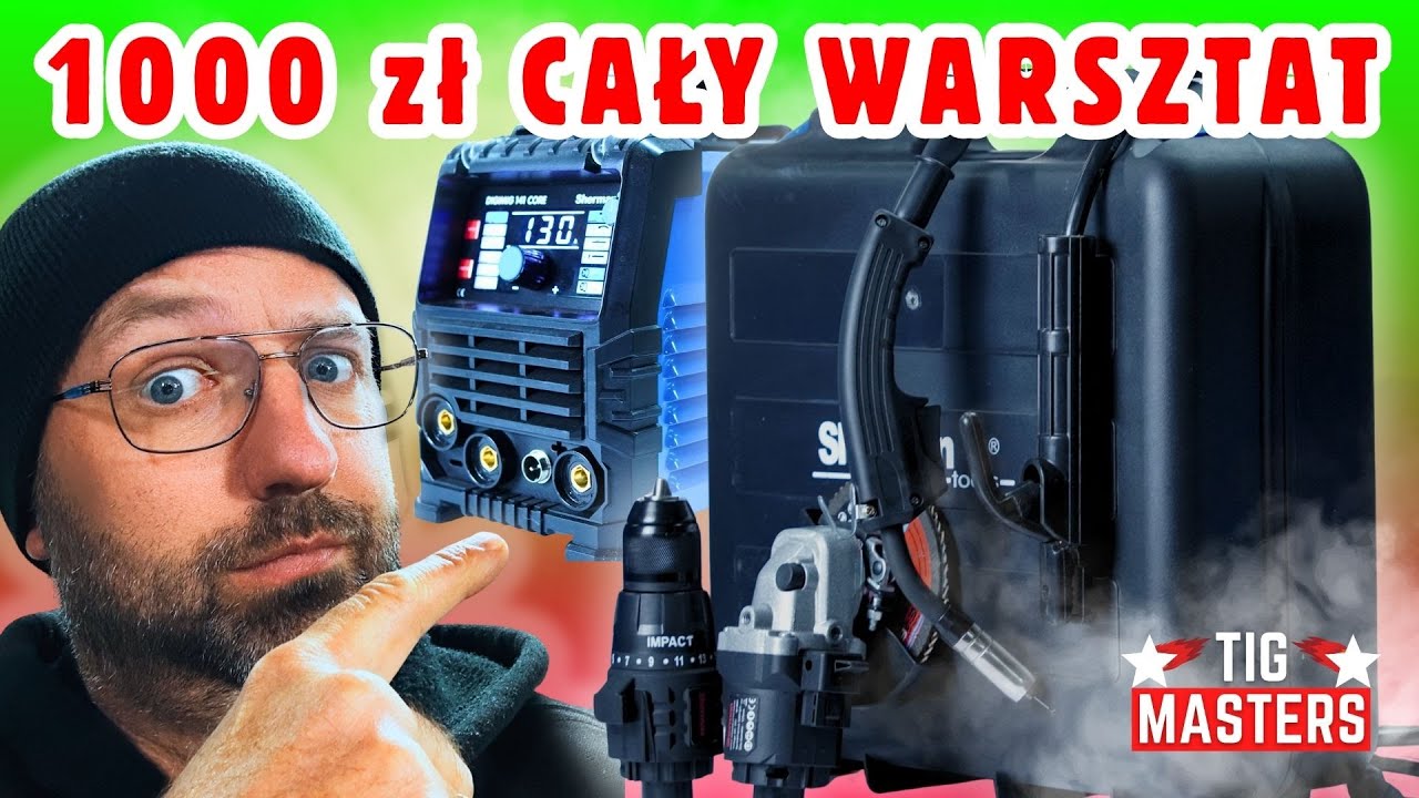 Cały warsztat za 1000 zł! Spawarka + szlifierka + wiertarka + piła + inne cuda...