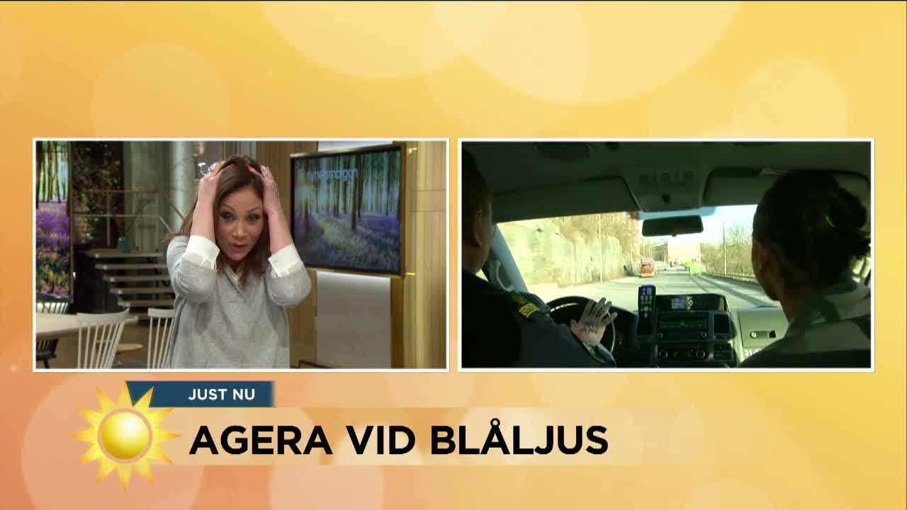 Tilde chockas när Peter blir blåljusskolad - Nyhetsmorgon (TV4)