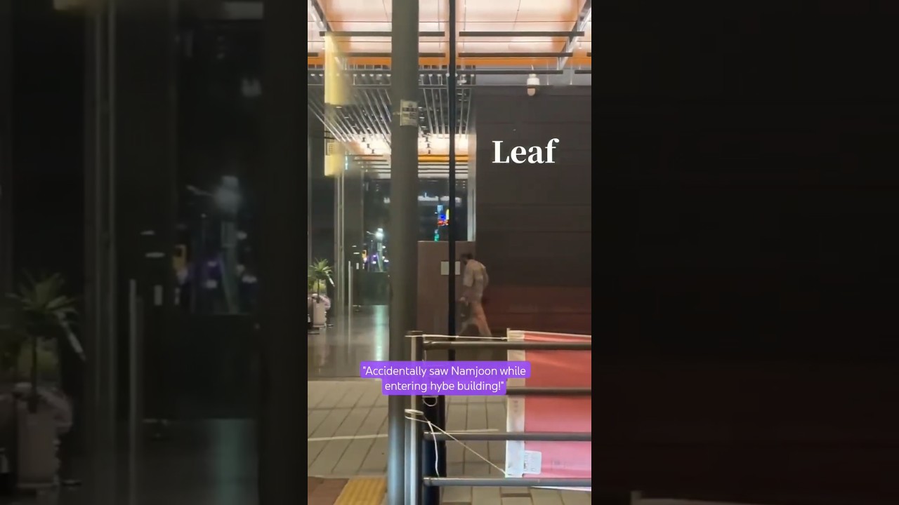 an ARMY saw namjoon at hybe today 