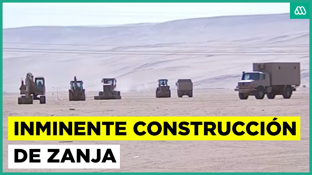 Construcción de zanja comenzará este lunes: Siguen llegando maquinarias a la frontera norte