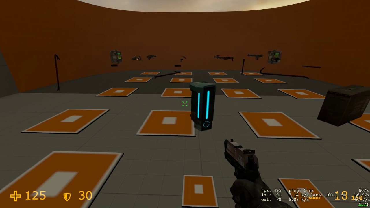 HL2DM Custom Animated Weapons/Items Models plus Test Map