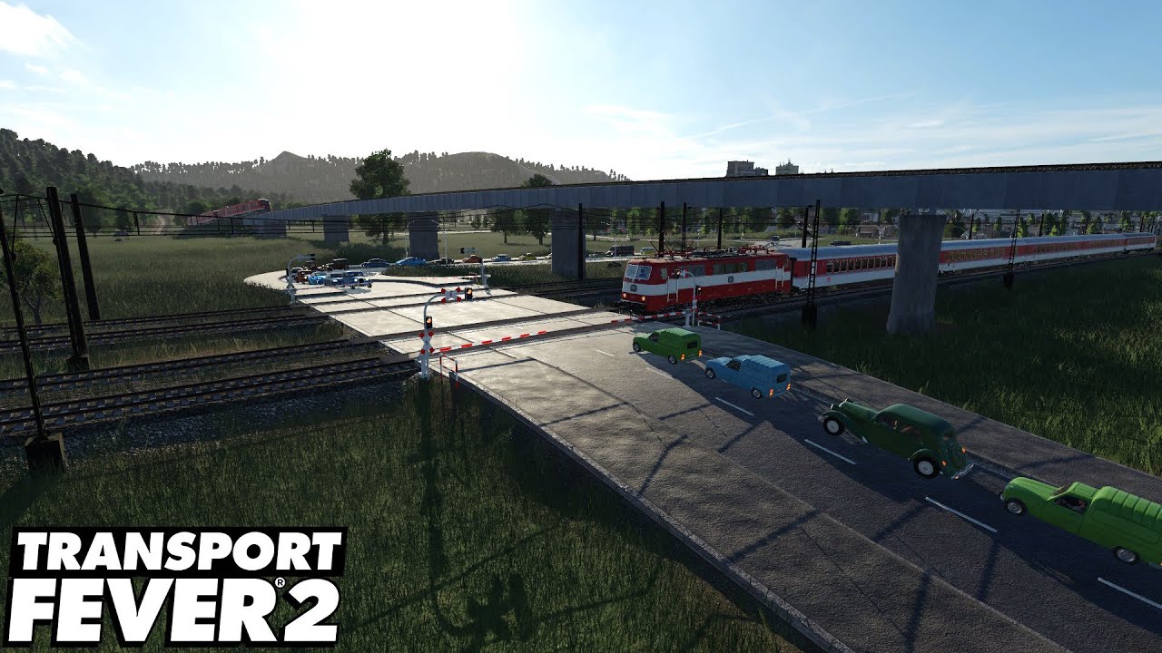 Transport Fever 2 ST3#22 Trainspotting am Bahnübergang