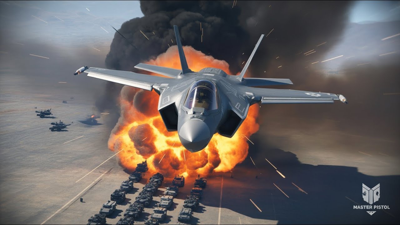 Silent Impact! F-35 Strike Erases an Entire Armored Column &ndash; ARMA 3