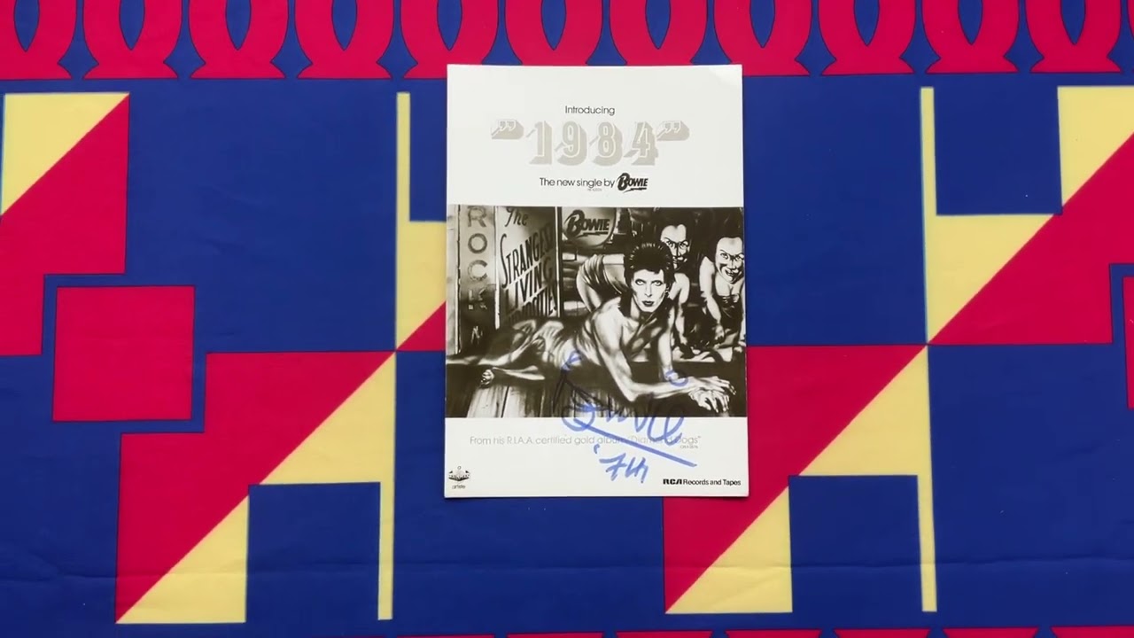 David Bowie memorabilia.