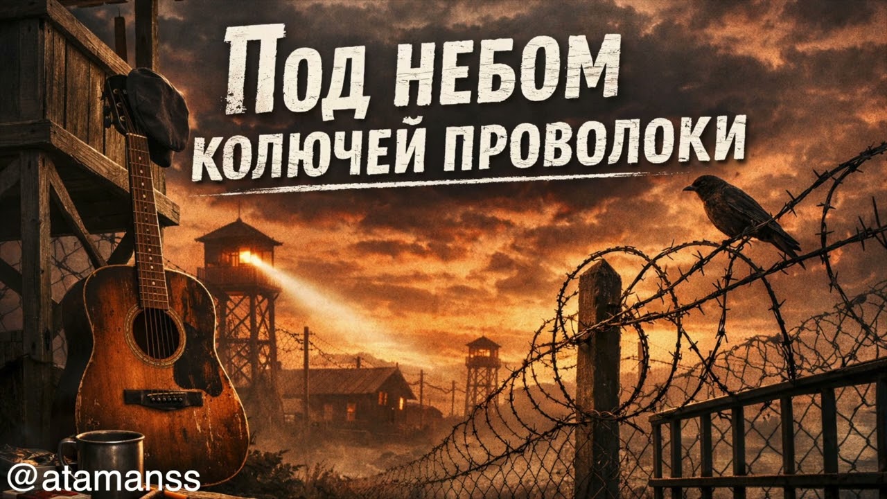 ЛАГЕРНЫЙ ШАНСОН  ,,ПОД НЕБОМ КОЛЮЧЕЙ ПРОВОЛОКИ
