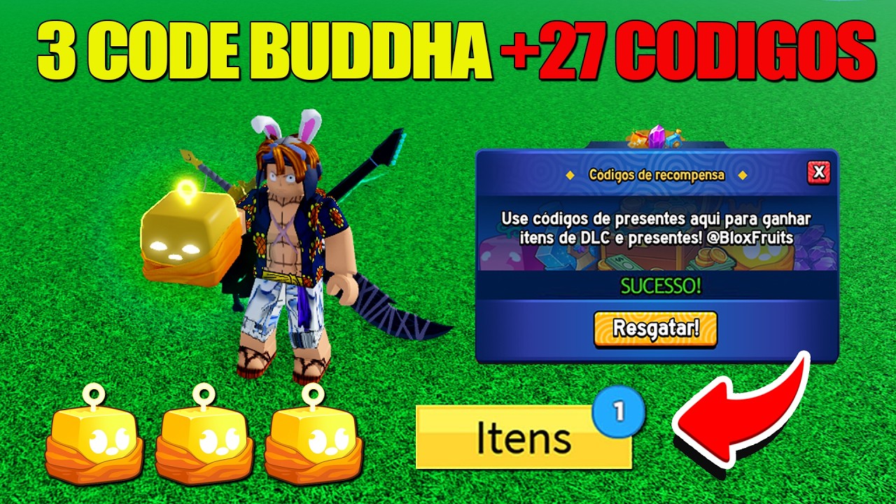 3 NOVOS CÓDIGO DA FRUTA BUDDHA NO BLOX FRUITS + 27 CÓDIGOS DE EXP BELI E RESET - blox fruit codes...