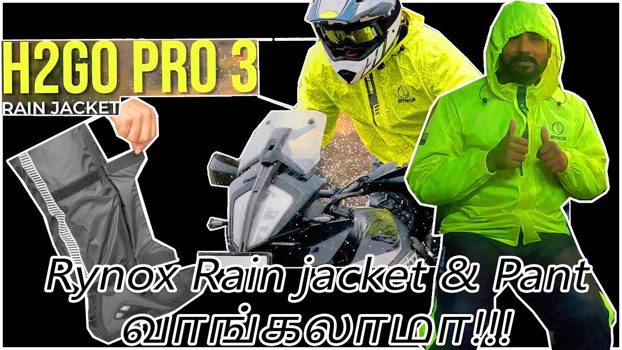 Rynox H2Go Pro 3 Rain Jacket |Tamil Review | RYNOX RAIN JACKET |#bestraincoat #rynox