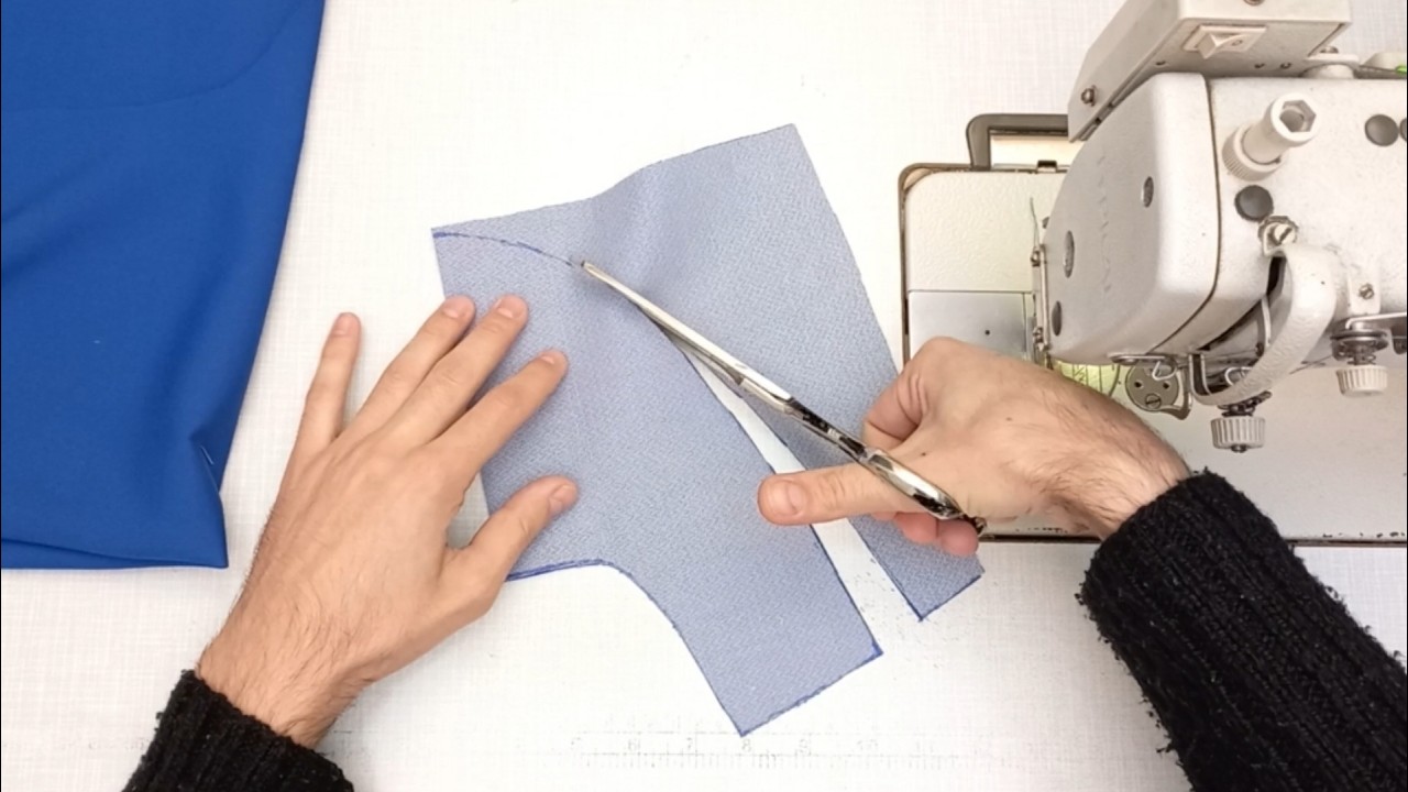 Волшебный способ сшить горловину.  Его можно выполнить на всех блузках.