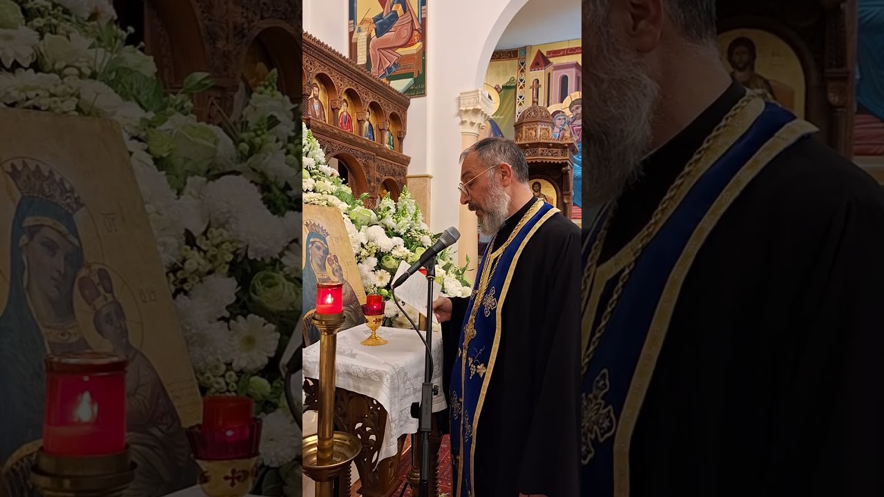 مديح والدة الإله، البيت السابع، تسبحة الرعاة باللحن السادس (حجاز) الاب اندره فرح akathist Hymn