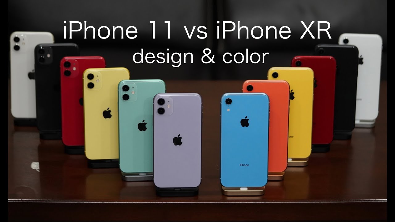 iPhone 11 vs iPhone XR  design & color Review