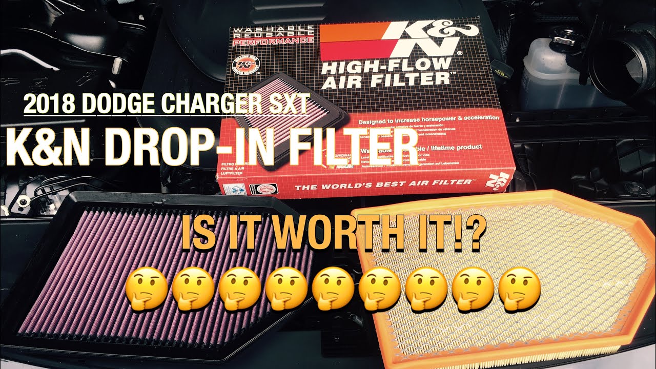 2018 Dodge Charger SXT K&N Drop-In Filter Review  | WoodWerkz