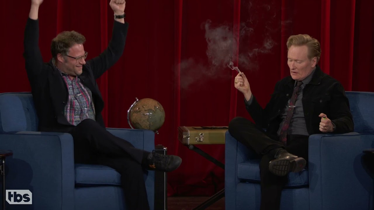 Seth Rogen Smokes Weed With Conan O&rsquo;Brien