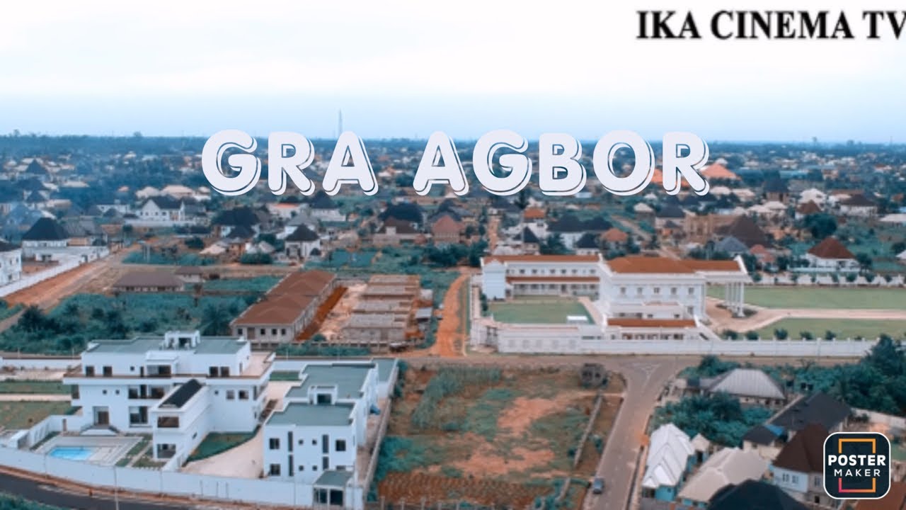 Drone view of the most expensive estate in Agbor