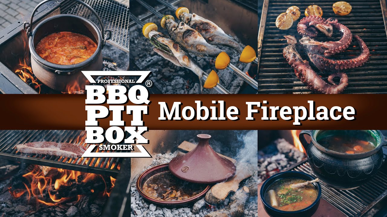 BBQ Pit Box® Mobile Fireplace