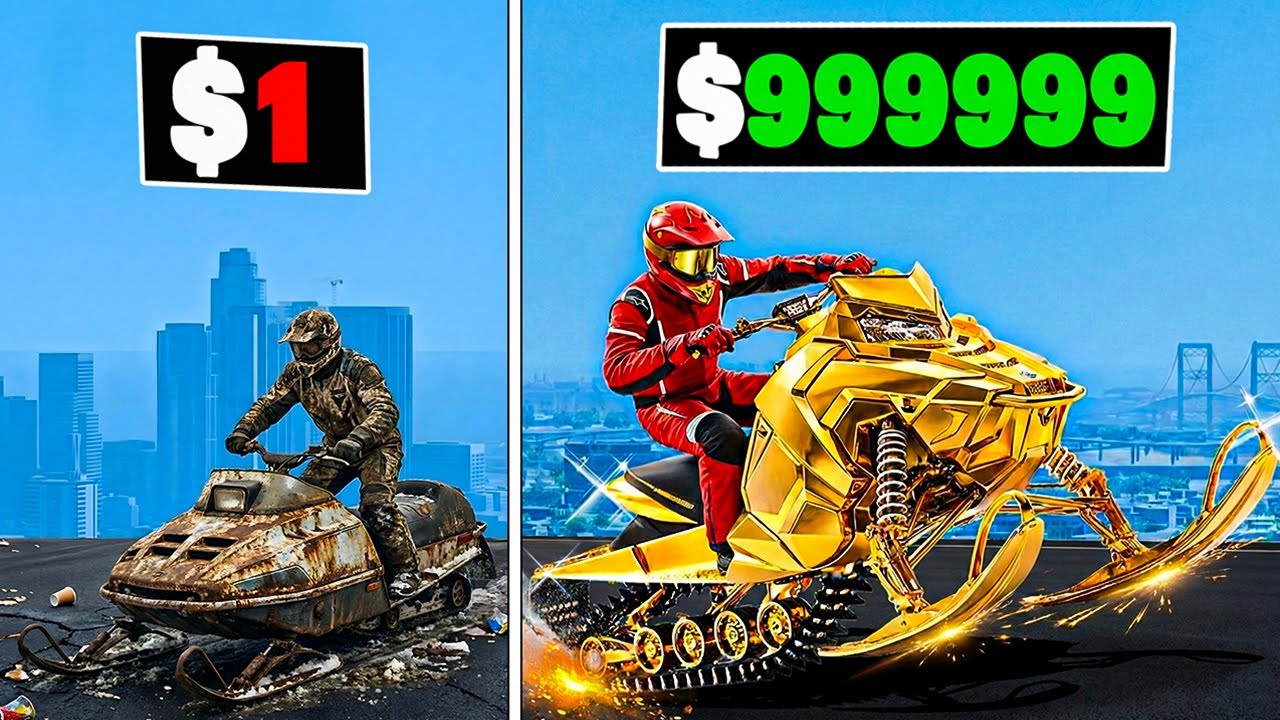 $1 to $1,000,000,000 SNOW BIKE in GTA 5