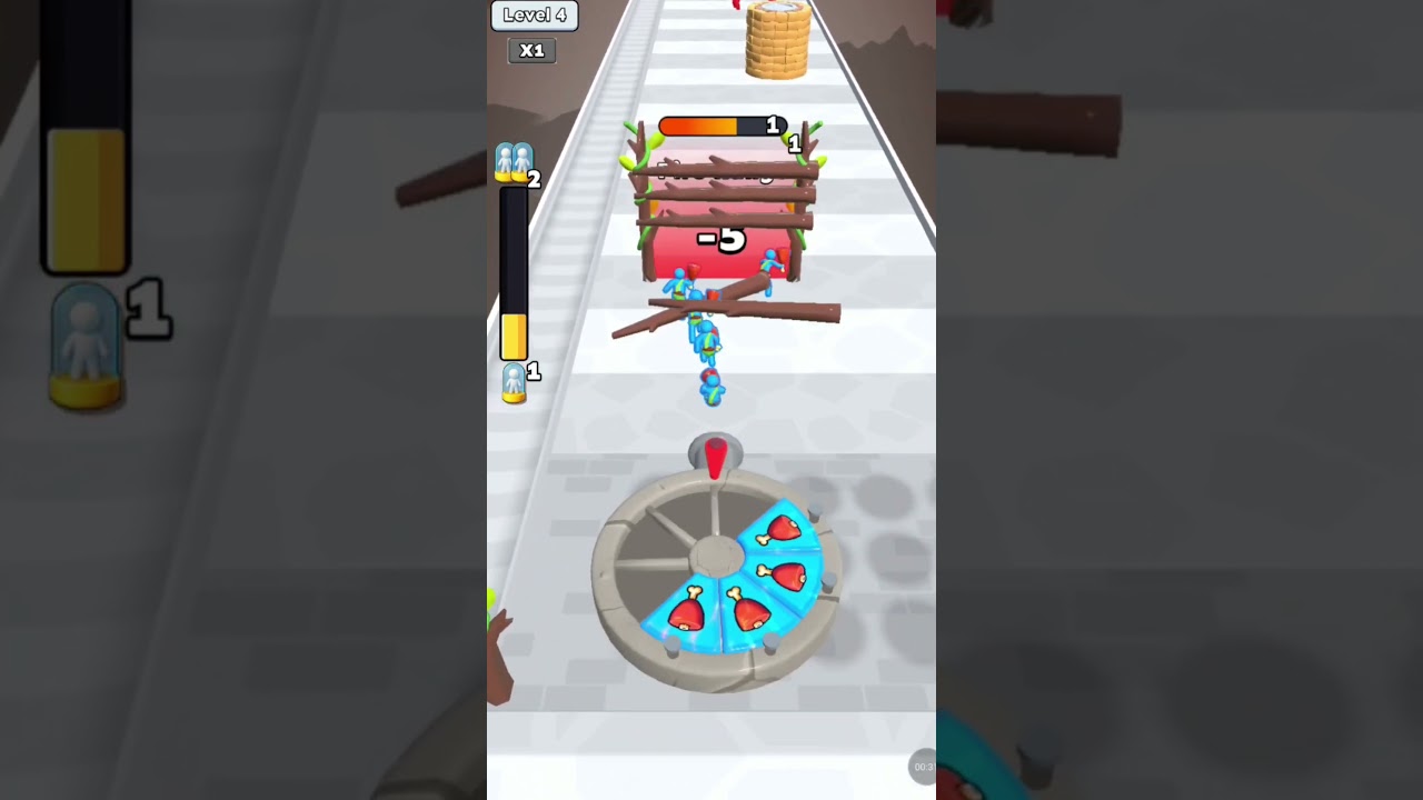 Human Fortune Game Gameplay || Spin the wheel, aim at road objects || #hardestgames #shorts #gaming